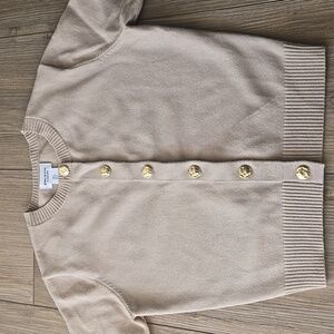 Song Of Style By Aimee Song Button Down Short Sleeve Cardigan